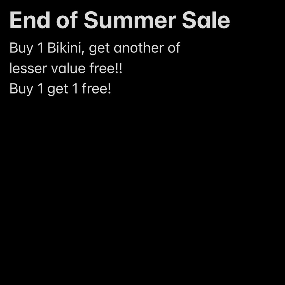 Buy 1 get 1 free